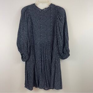Abercrombie blue leopard print dress